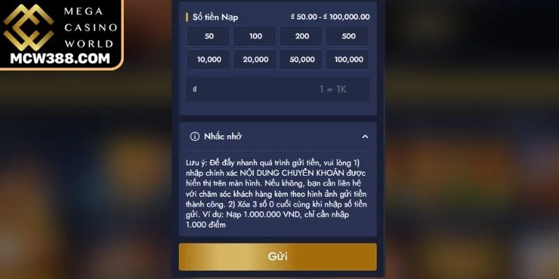 Công ty gửi tiền