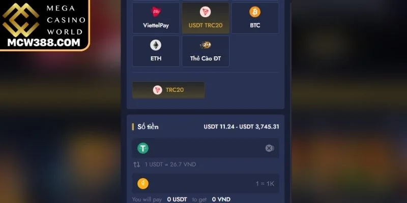 Tiền mã hóa USDT