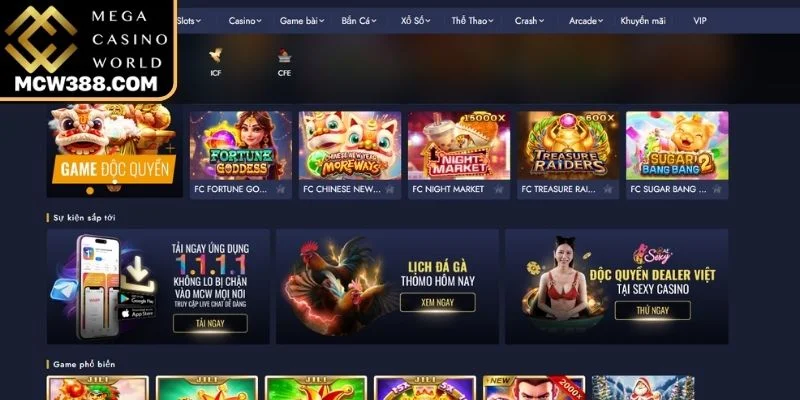 Tổng quan chuyên mục xem trực tiếp Đá Gà MCW